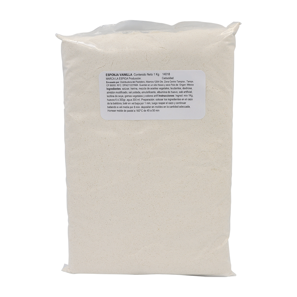 HARINA PREPARADA MIX ESPONJA VAINILLA 1 KG ESPIGA