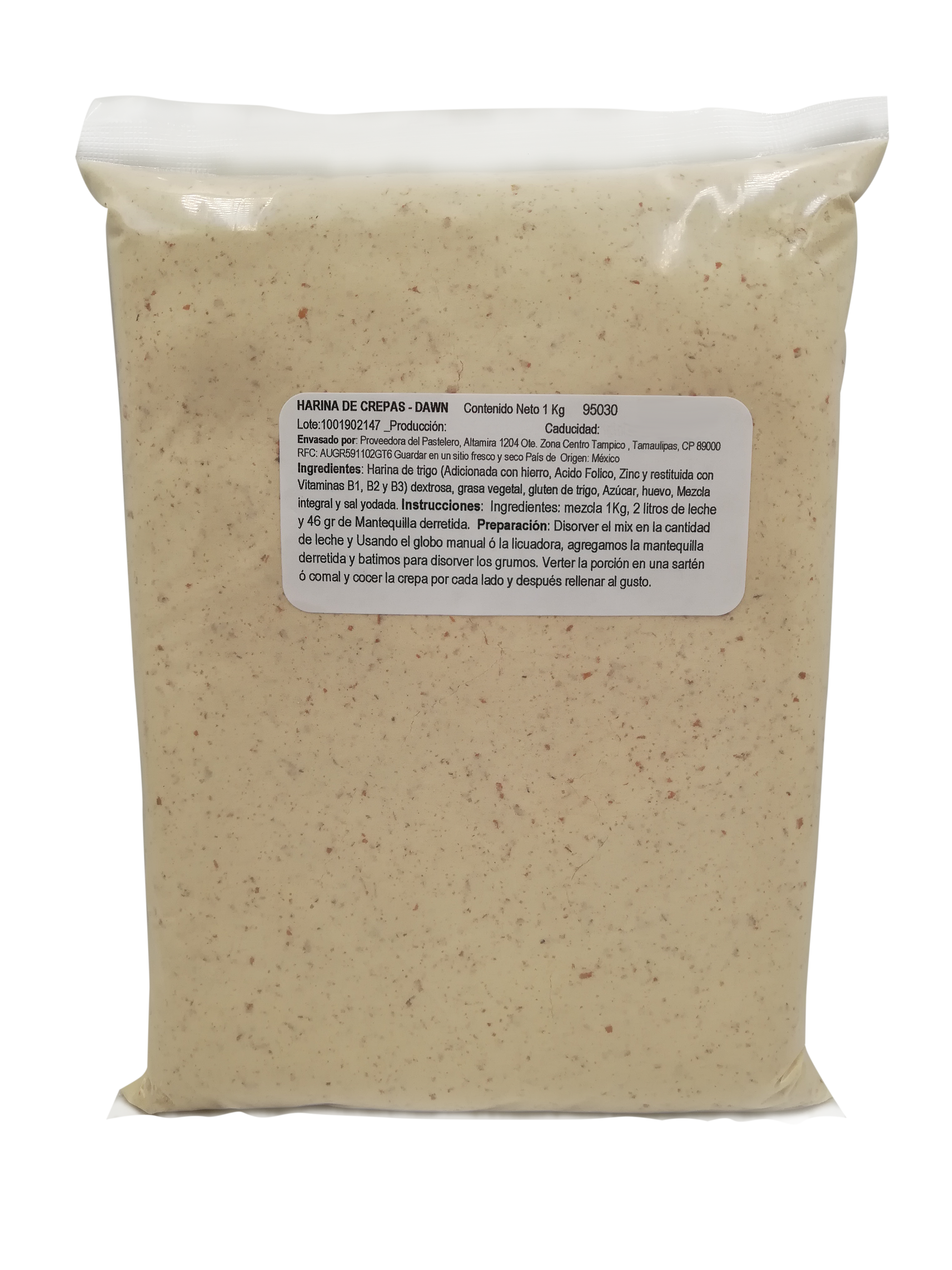 HARINA PREPARADA CREPAS 1 KG DAWN
