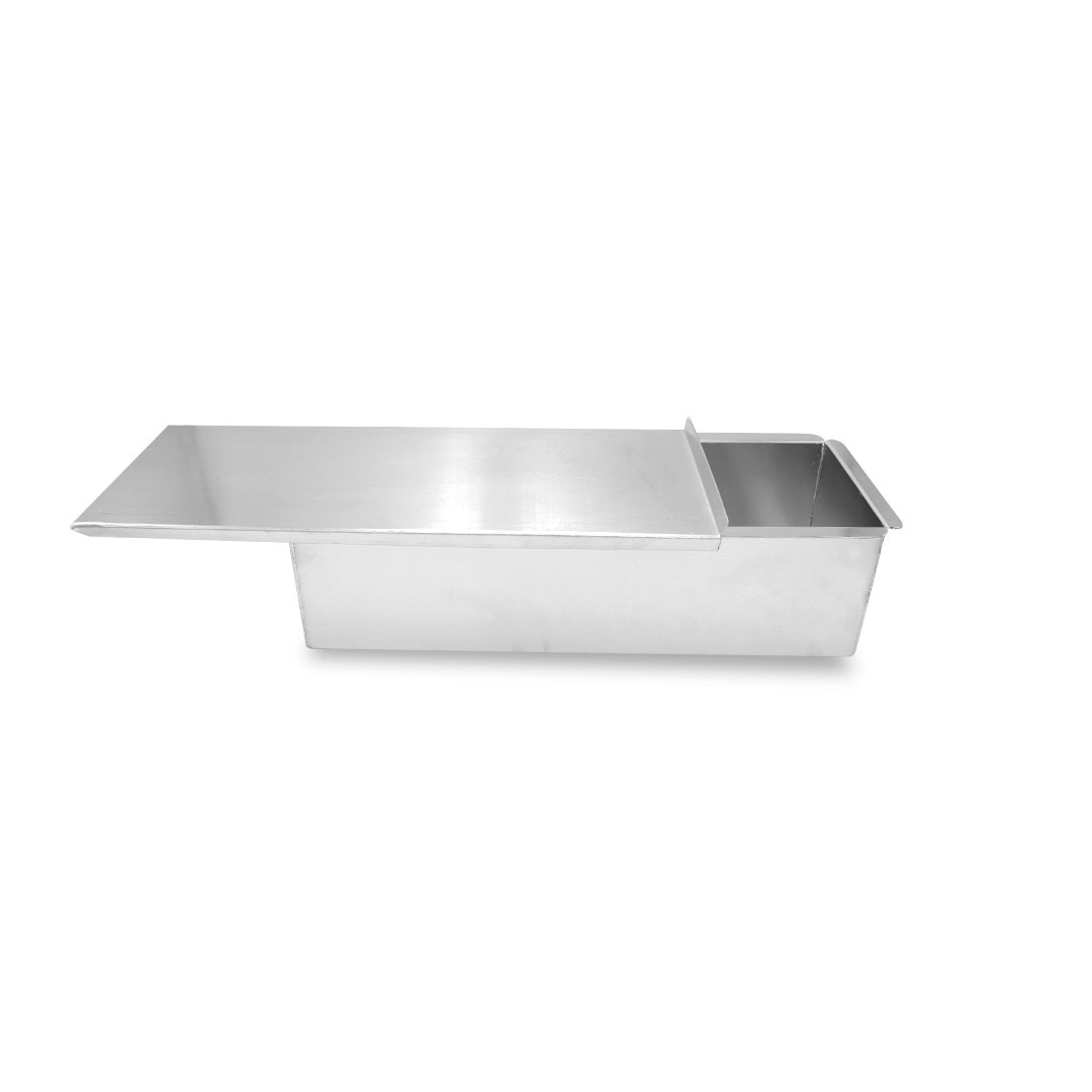 MOLDE PAN CAJA ACERO INOXIDABLE 11X33X9 CM CAL 18 ACSA ZC66