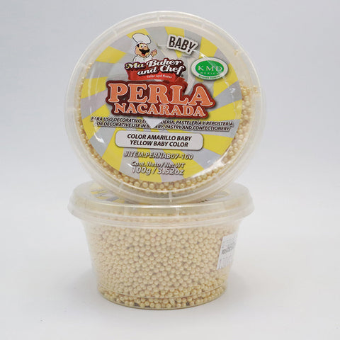 Perla Nacarada Baby - 100g - Ma Baker and Chef - Amarillo Baby