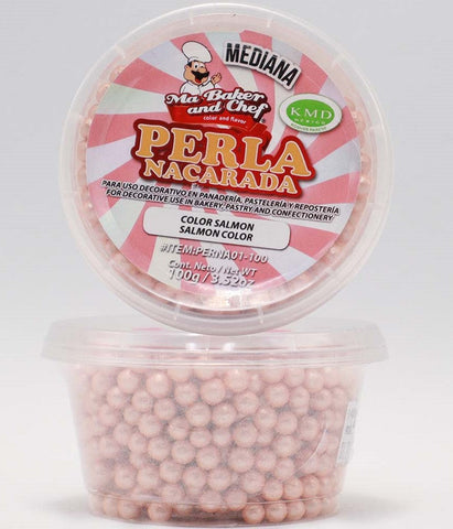 Perla Nacarada Mediana - 100g - Ma Baker and Chef - Salmón