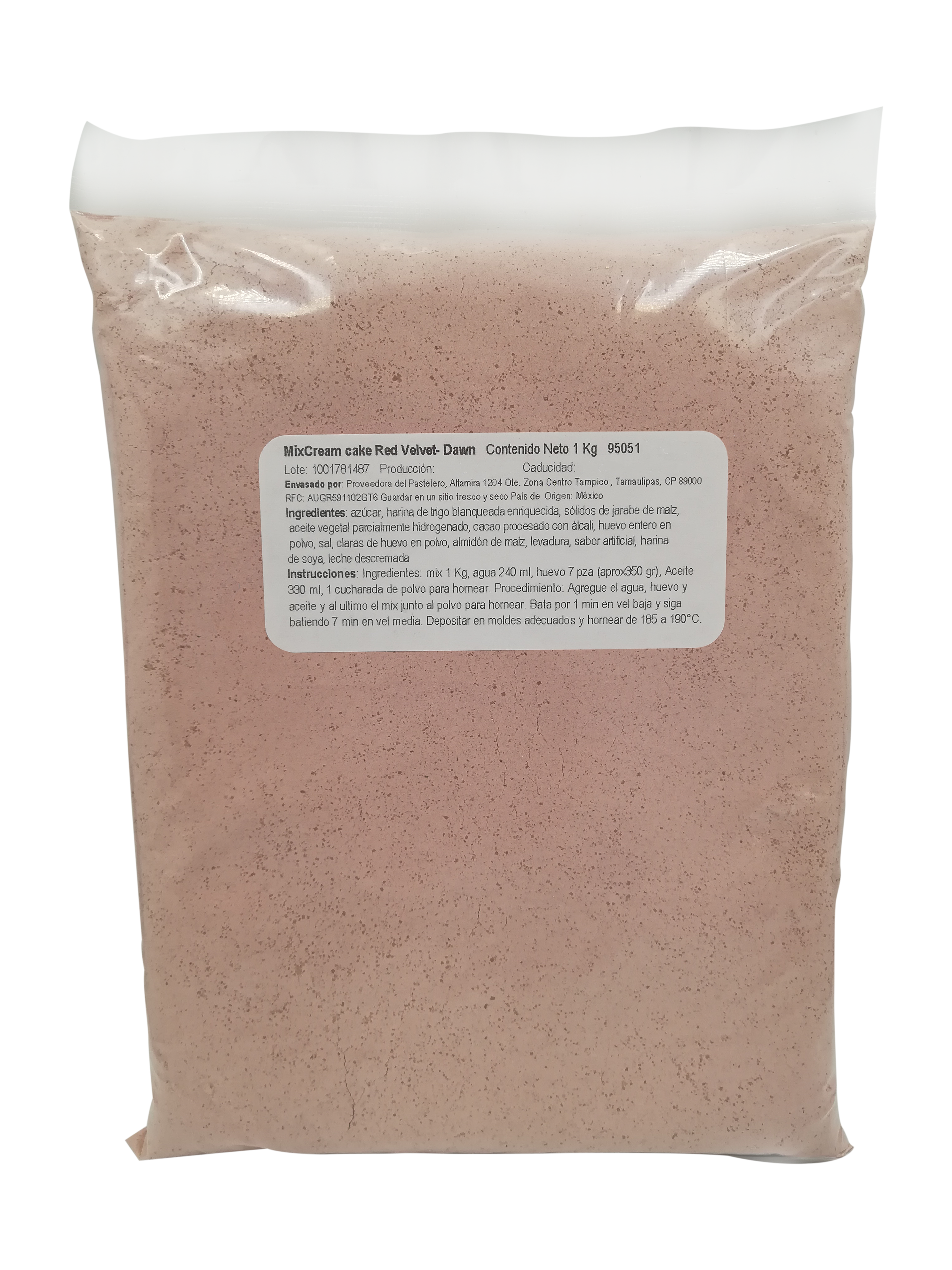 HARINA PREPARADA RED VELVET 1 KG DAWN